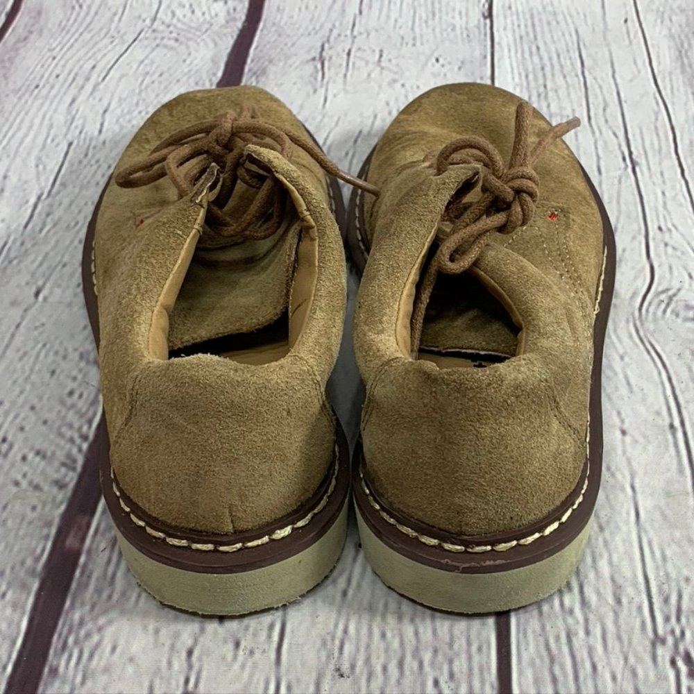 Tucker + Tate Tan Suede Lace Up Oxford Derby Shoes - Picture 3 of 9
